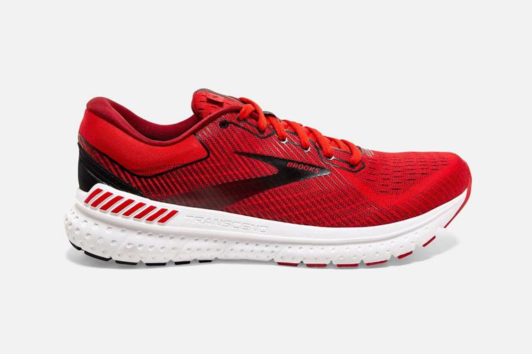 Brooks Transcend 7 Road Running Shoes - Men's - Red (89460-MKPD)